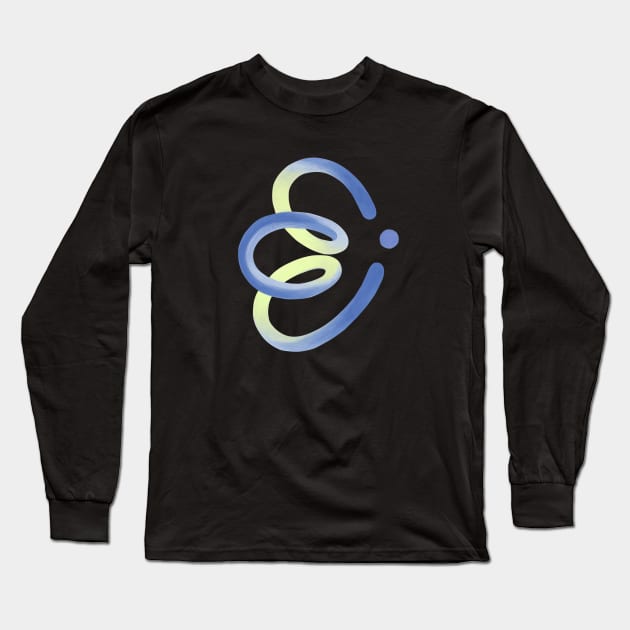 E (Letter Initials) T-Shirt Long Sleeve T-Shirt by meanapas.c